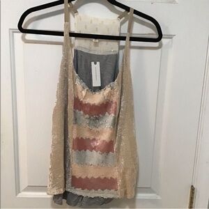 Elegant Sequin Camisole from Anthropologie- Size Medium